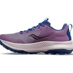 Dames Saucony Trail Running | Dames Blaze Tr Haze / Indigo