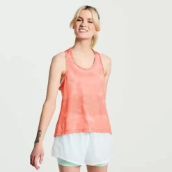 Dames Saucony Tops | Dames Elevate Tank Top Zenith Tie-Dye Print