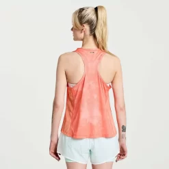 Dames Saucony Tops | Dames Elevate Tank Top Zenith Tie-Dye Print