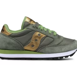 Dames Saucony Jazz | Dames Jazz Original Olive / Gold