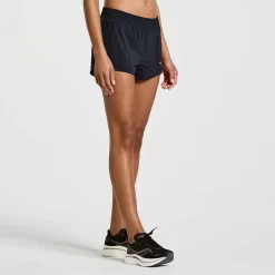 Dames Saucony Tights En Shorts | Dames Outpace 3" Short Black