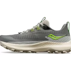 Dames Saucony Trail Running | Dames Peregrine 13 Gravel / Slime