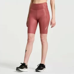 Dames Saucony Tights En Shorts | Dames Pinnacle 8" Tight Short Apple Butter