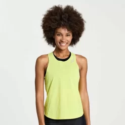 Dames Saucony Tops | Dames Pinnacle Tank Citron