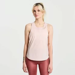 Dames Saucony Tops | Dames Pinnacle Tank Sepia Rose