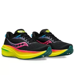 Dames Saucony Neutraal | Dames X Sweaty Betty Triumph 21 Black / Pink / Citron