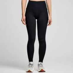 Dames Saucony Tights En Shorts | Dames Solstice Tight Black