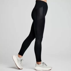 Dames Saucony Tights En Shorts | Dames Solstice Tight Black