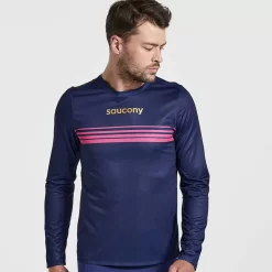 Heren Saucony Tops | Heren Elite Long Sleeve Sodalite