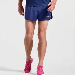 Heren Saucony Tights And Shorts | Heren Elite Split Short Sodalite