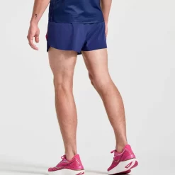 Heren Saucony Tights And Shorts | Heren Elite Split Short Sodalite