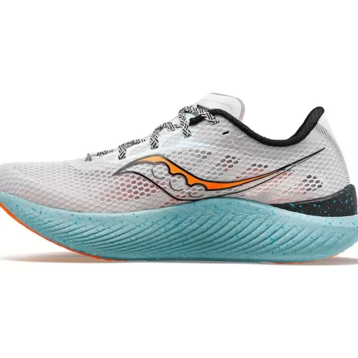 Heren Saucony Neutraal | Heren Endorphin Pro 3 Fog / Viziorange