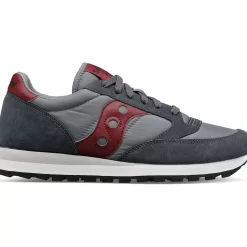 Heren Saucony Jazz | Heren Jazz Original Grey / Dark Red