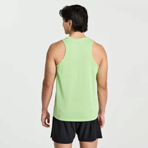 Heren Saucony Tops | Heren Stopwatch Graphic Singlet Invader Heather Graphic